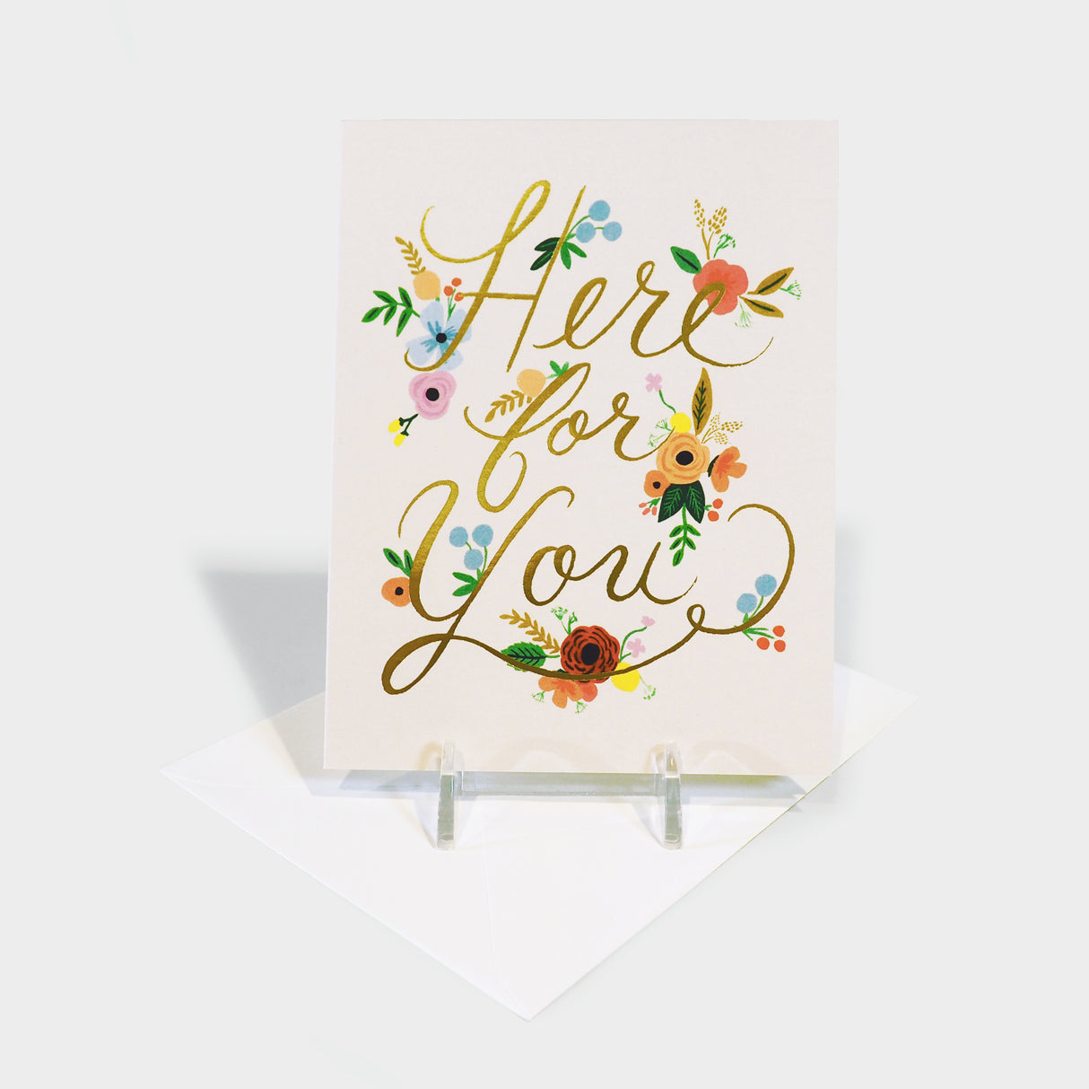 Floral Here For You Card