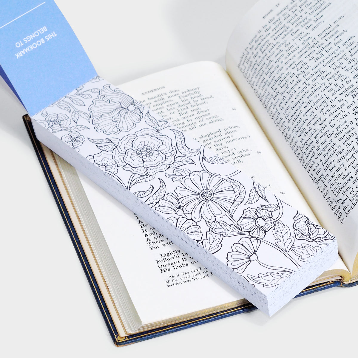 Flowers Coloring Bookmarks