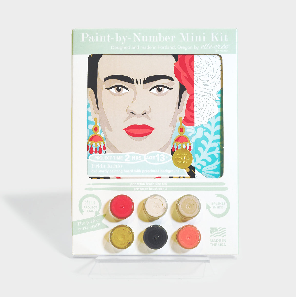 Frida Kahlo Mini Paint-by-Number Kit