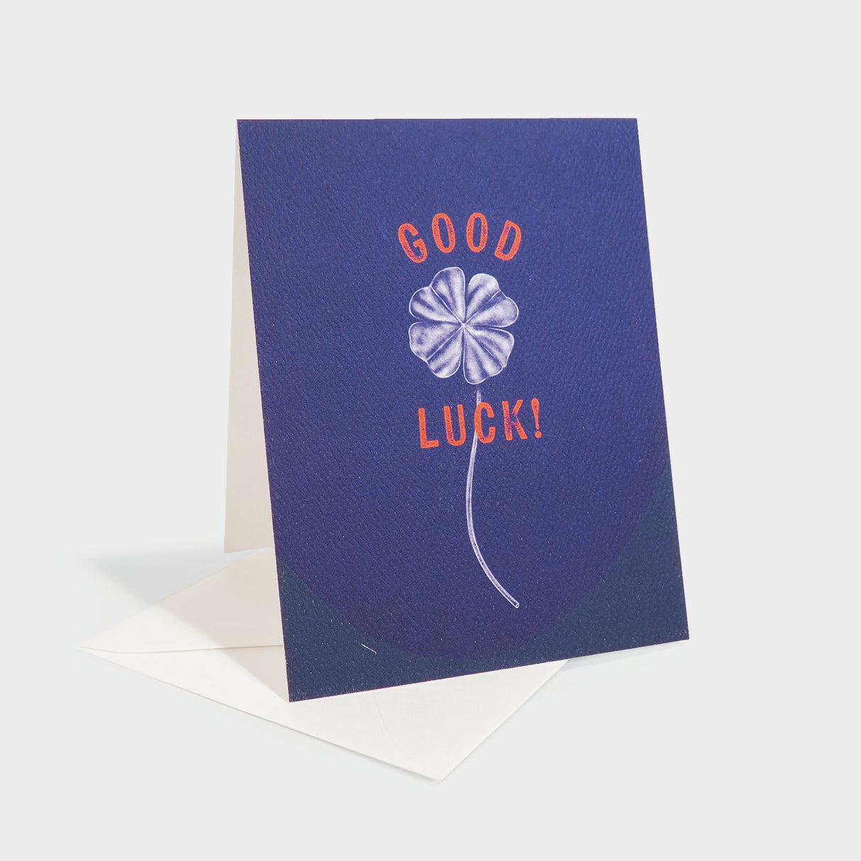 Good Luck Clover Encouragement Greeting Card