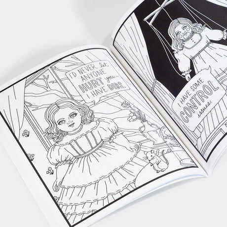 Haunted Dolls Coloring Book