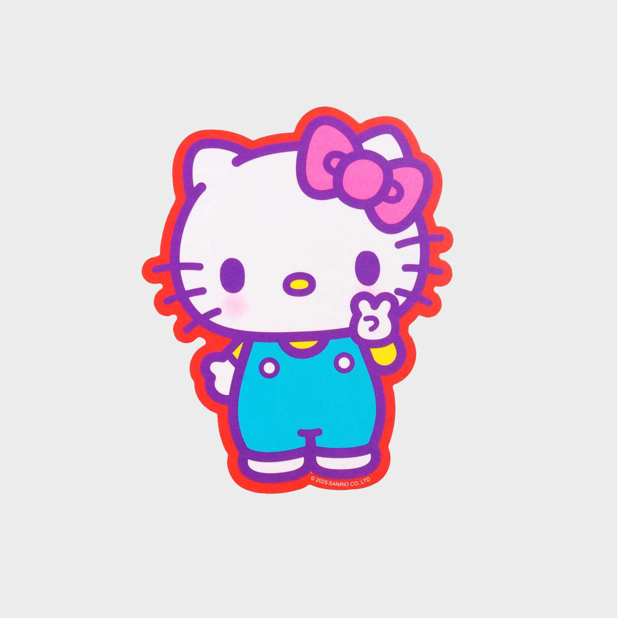 Hello Kitty Peace Sign Vinyl Sticker