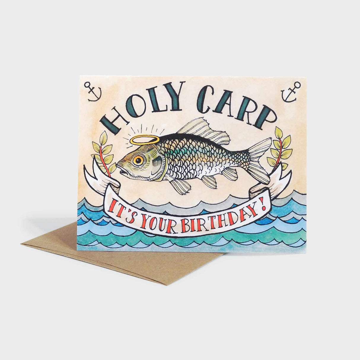 Holy Carp It's Your Birthday! Card
