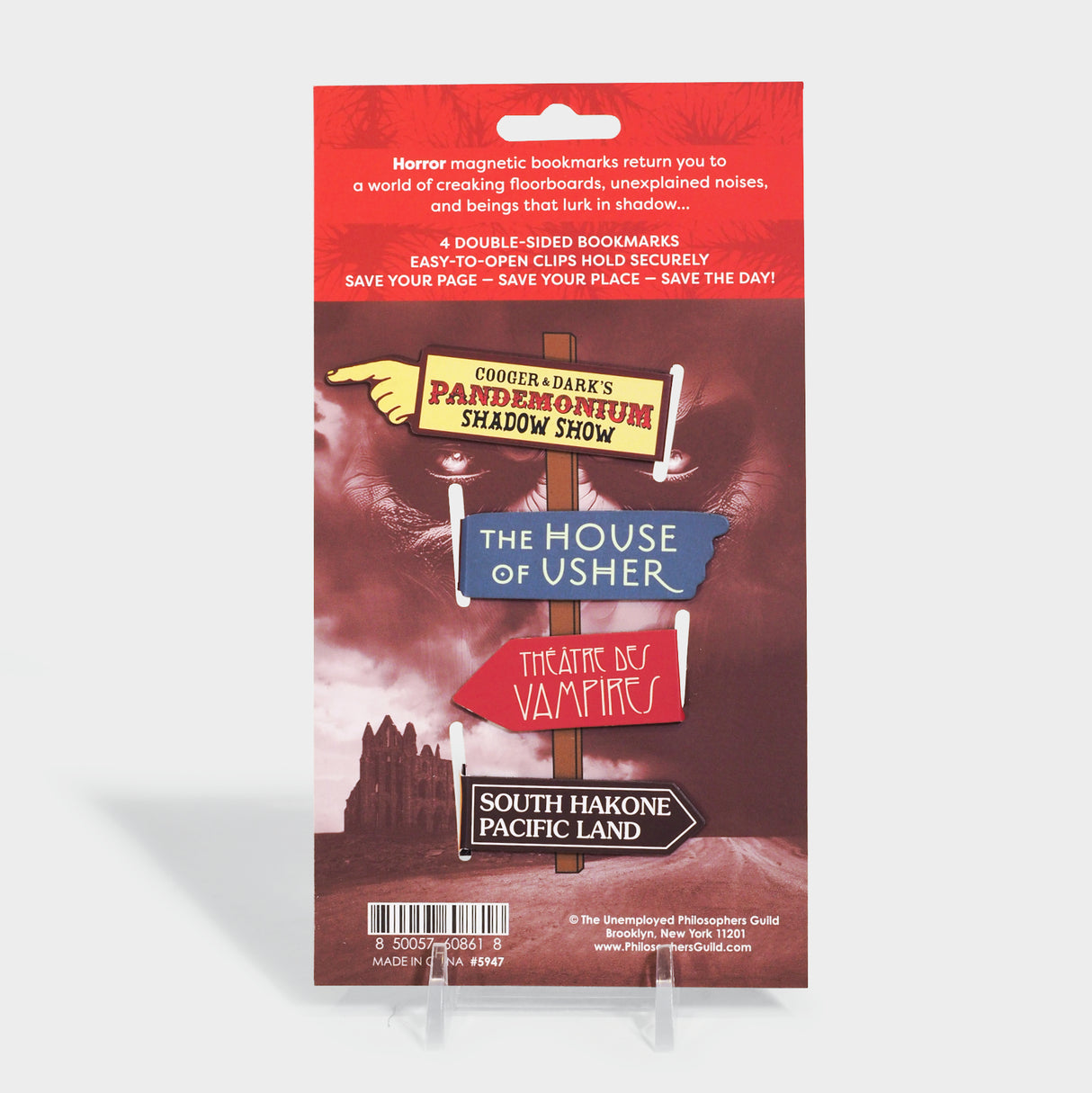 Horror Magnetic Bookmark Set