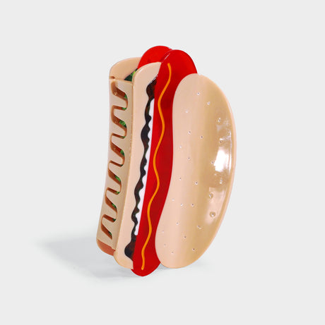 Hot Dog with All the Fixins Large Hair Claw Clip