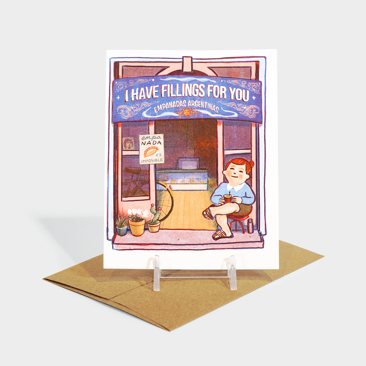 I Have Fillings For You Empanada Shop Greeting Card