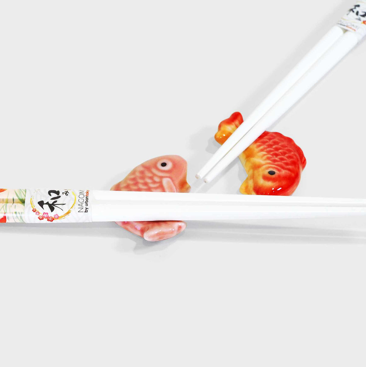 Koi Fishes Chopsticks & Rest Gift Set