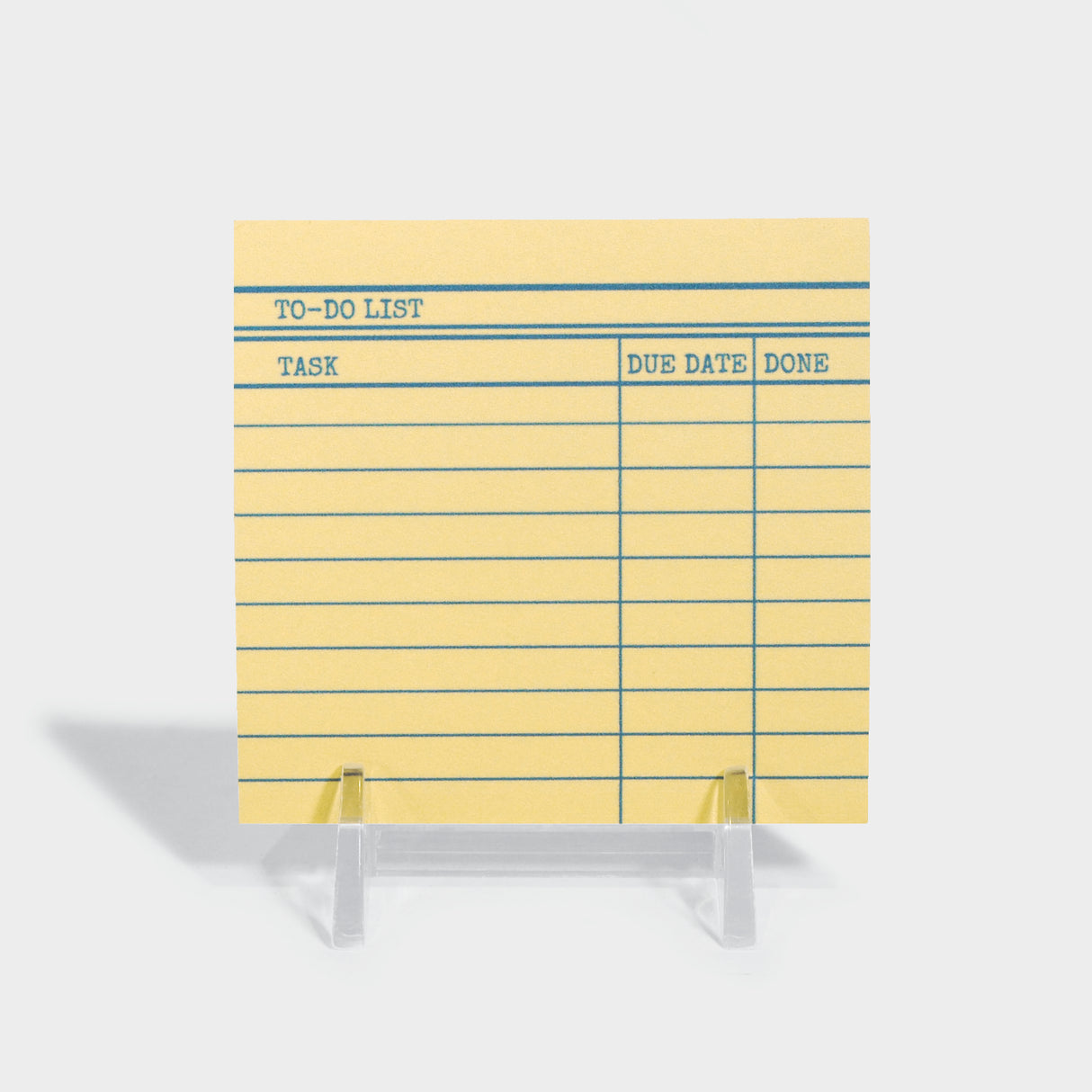 Library Card Post-It ® Sticky Notes - Yellow