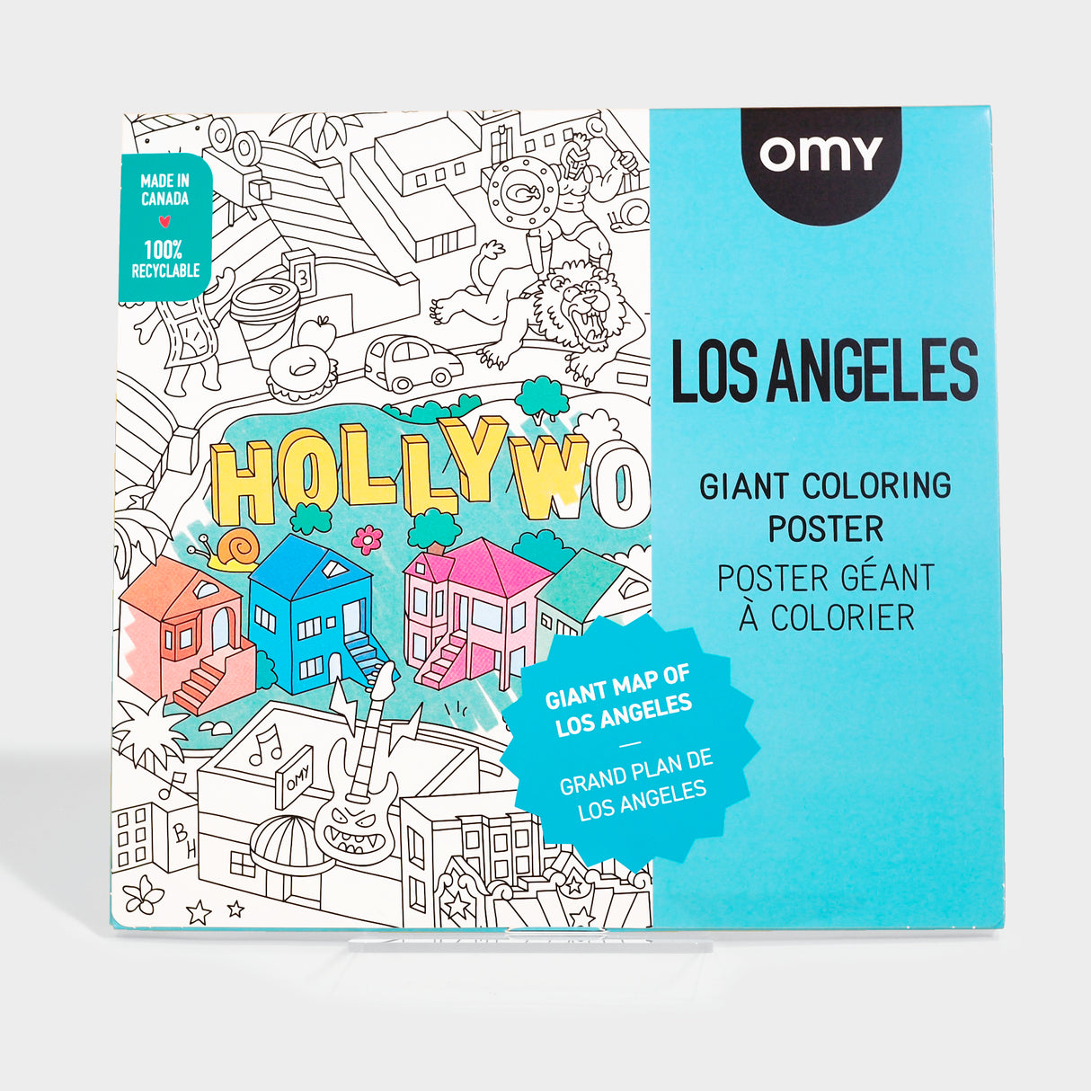 Los Angeles Giant Coloring Poster