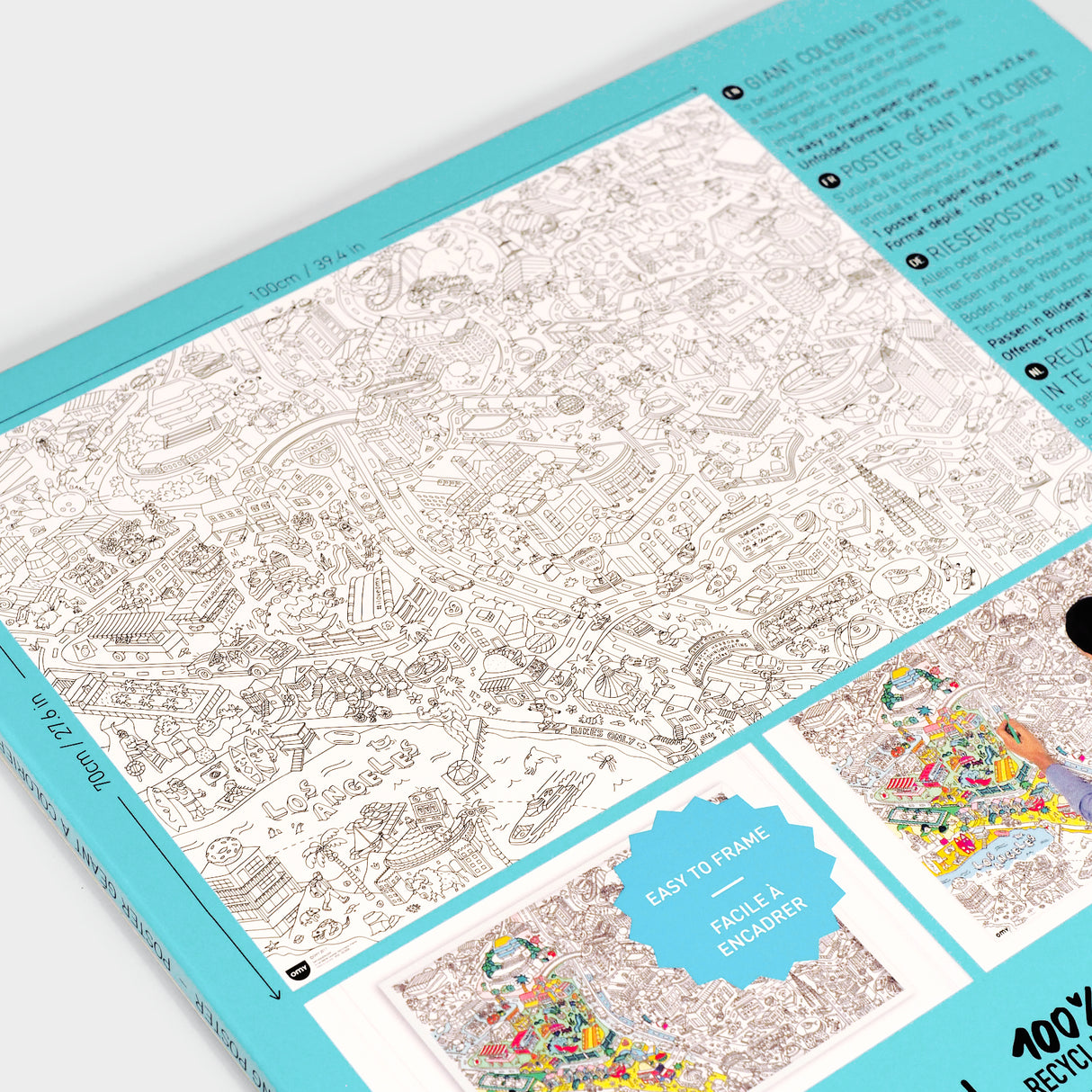 Los Angeles Giant Coloring Poster
