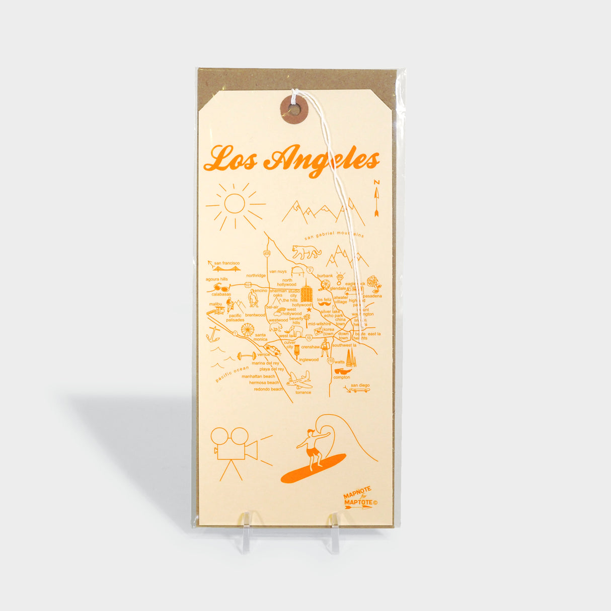 Los Angeles Mapnote Card