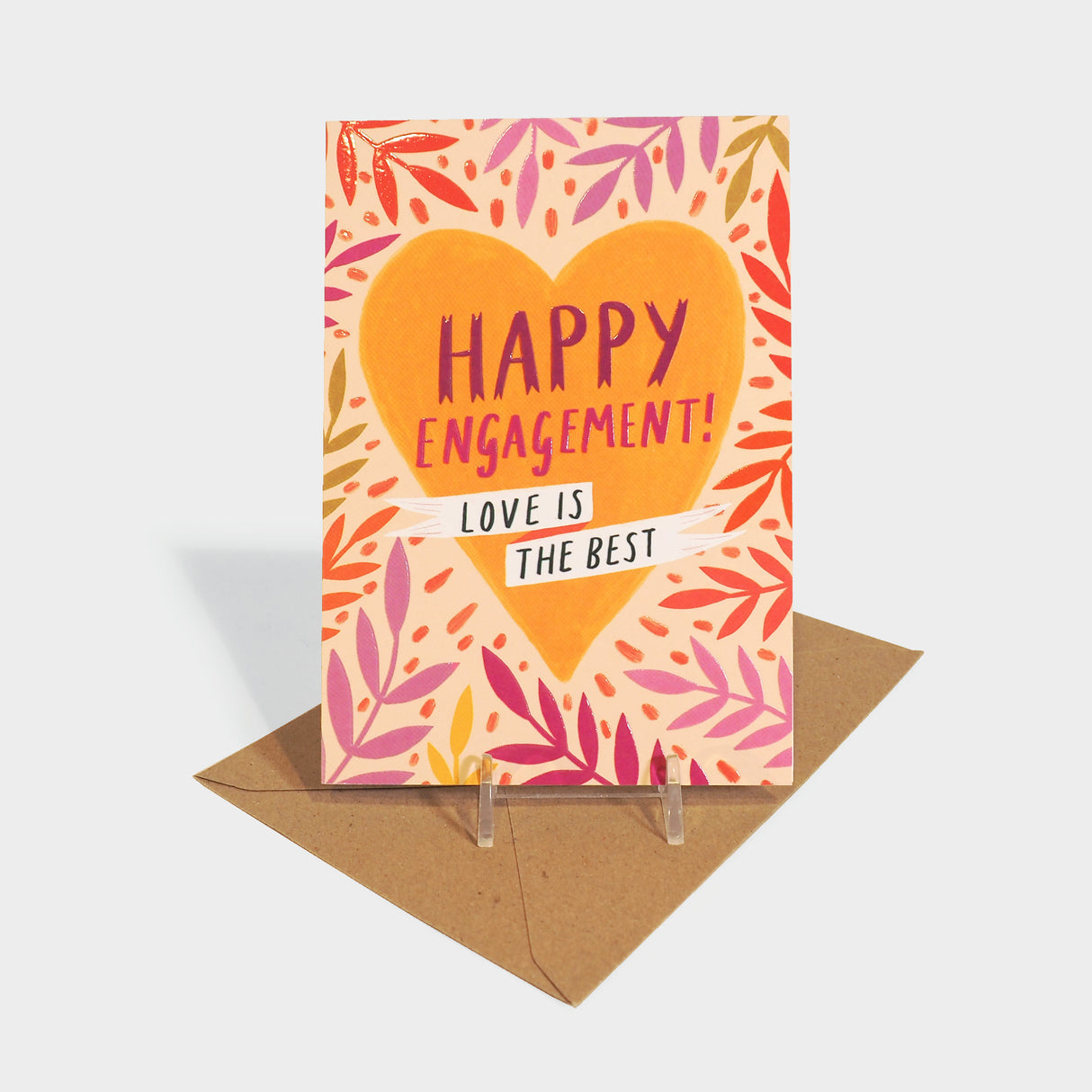 Love is the Best Engagement Greeting Card