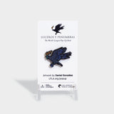 Luceros y Penumbras Raven Enamel Pin