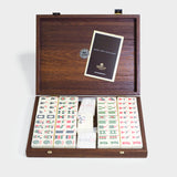 Luxury Mahjong Tiles Set in California Walnut Burl Case
