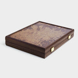 Luxury Mahjong Tiles Set in California Walnut Burl Case