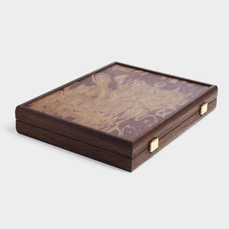 Luxury Mahjong Tiles Set in California Walnut Burl Case