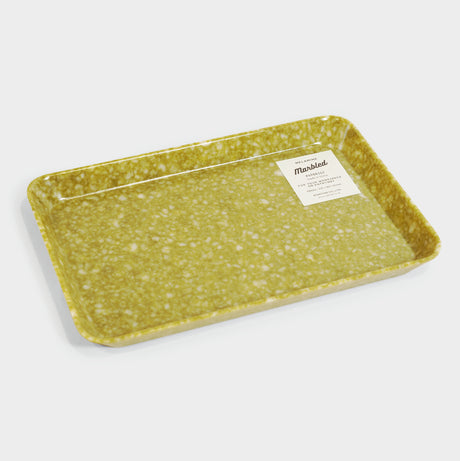 Marble Medium Desk Tray - Mustard