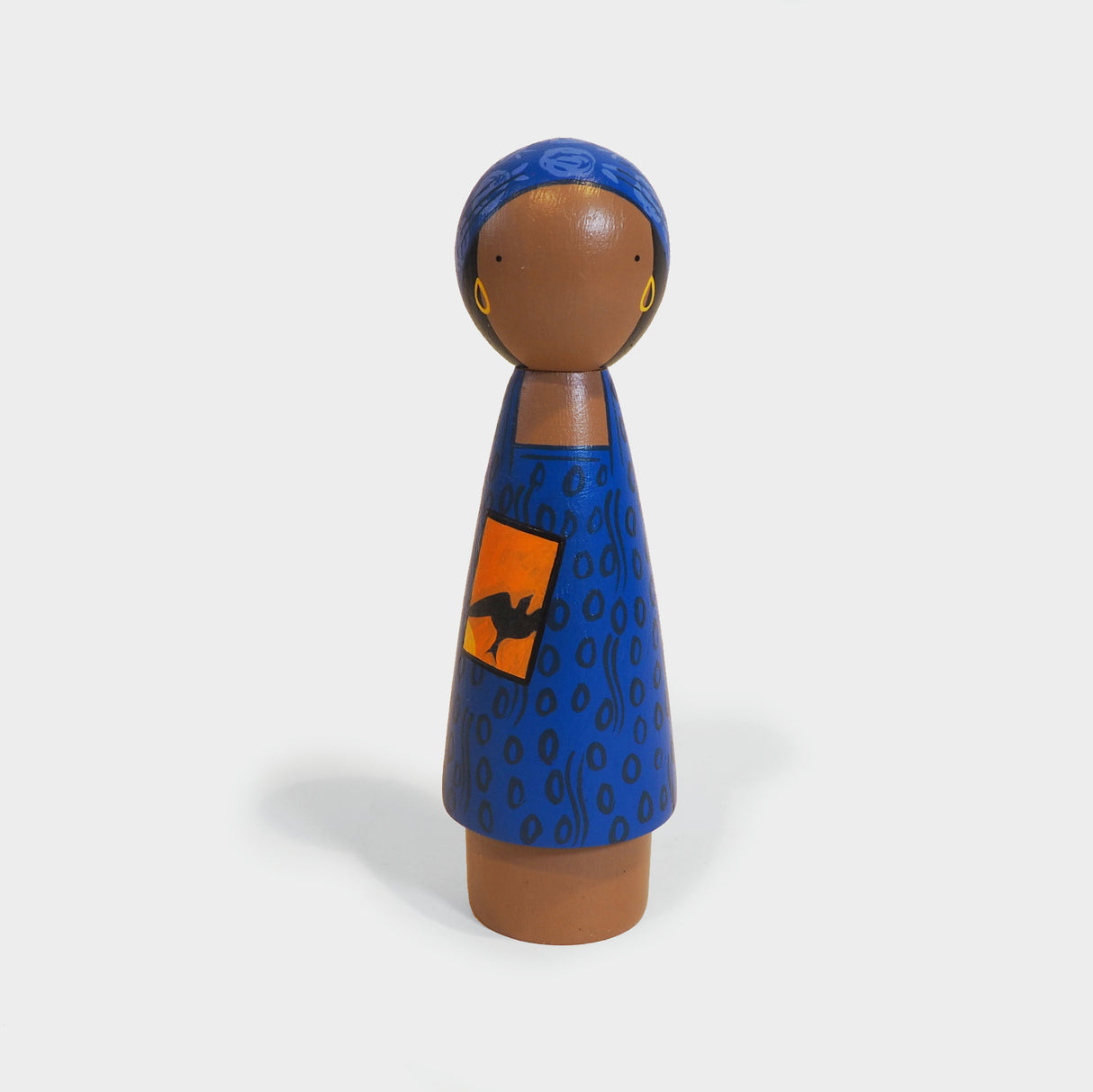 A Poet Maya Angelou Wooden Doll