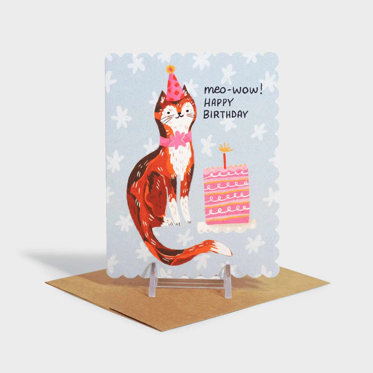 Meo-Wow Birthday Cat Card