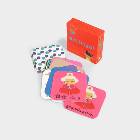 Minilingo Mandarin/English Bilingual Flashcards Memory Game