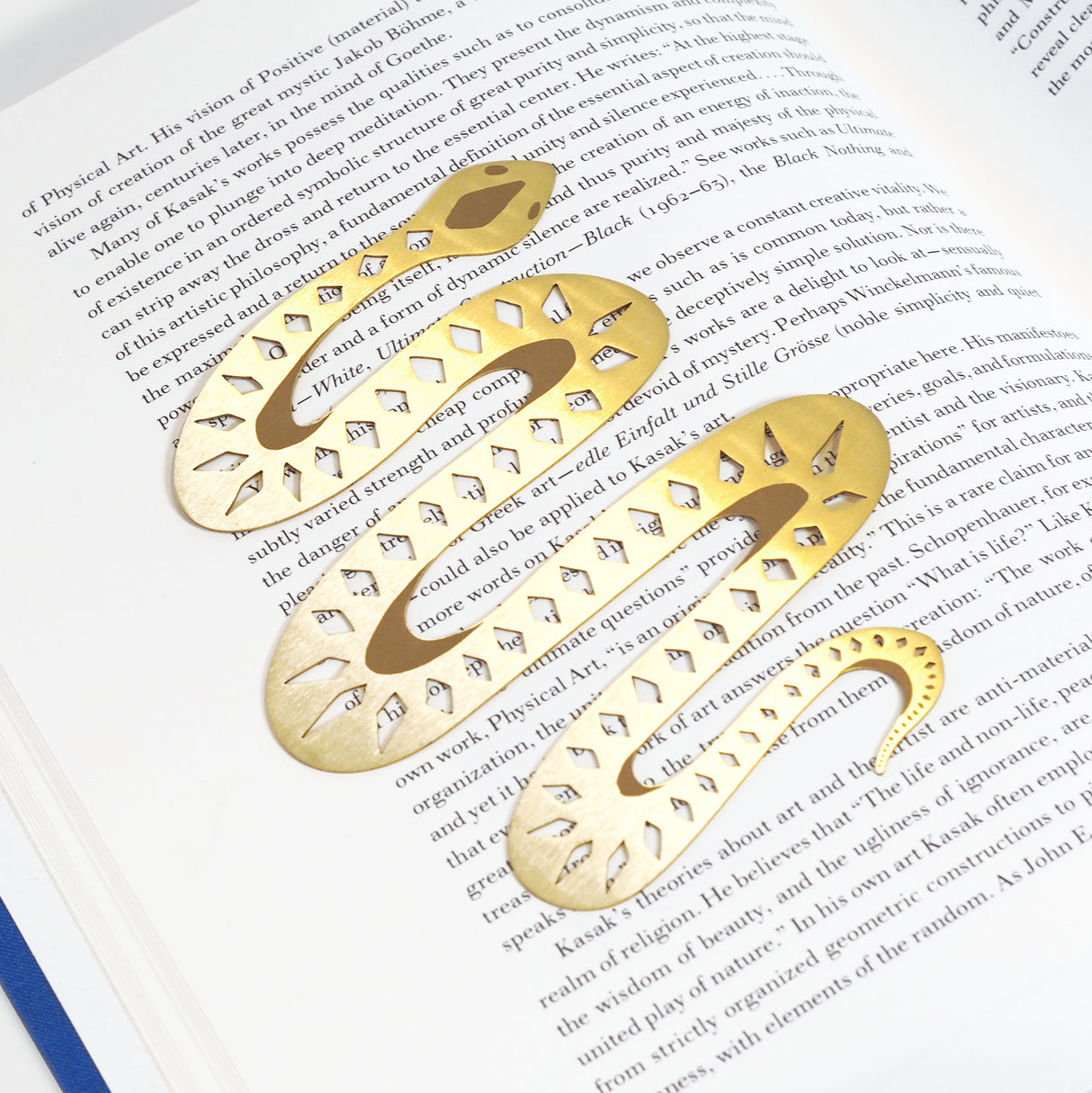 Mister Slithers Brass Bookmark