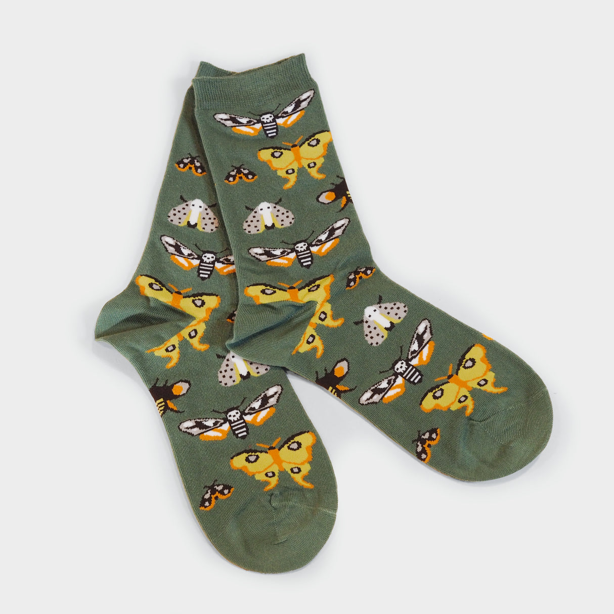 Moths Crew Socks - Small