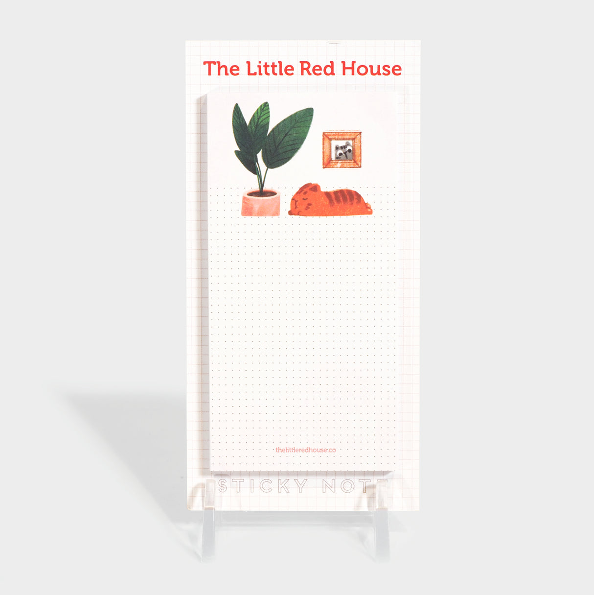 Napping Cat Dots Sticky Note