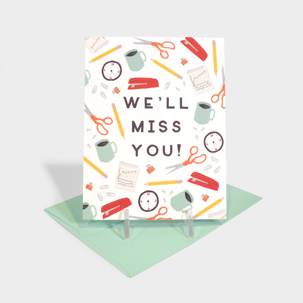 Office Miss You Card