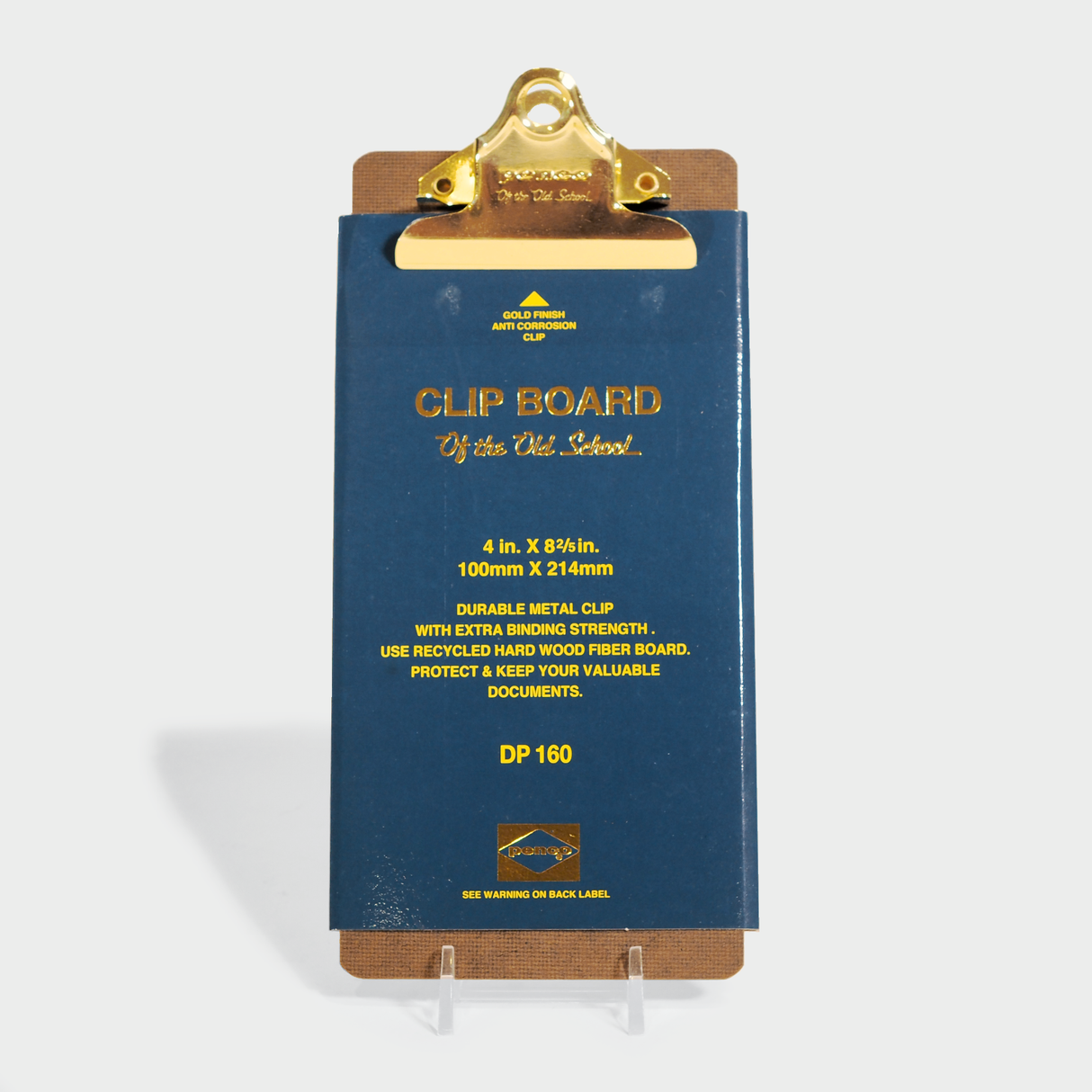 Old School Check Size Clipboard with Gold Clip