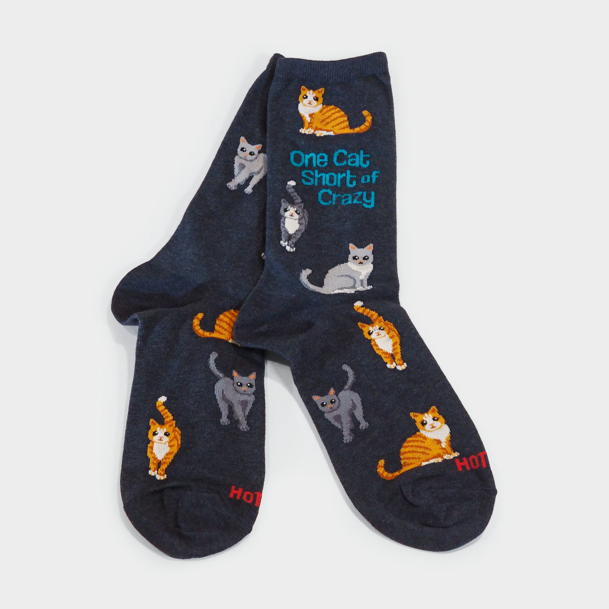 One Cat Short of Crazy Crew Socks