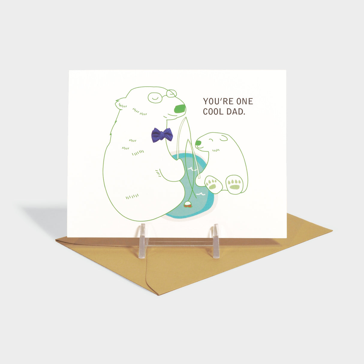 One Cool Dad Bear Card