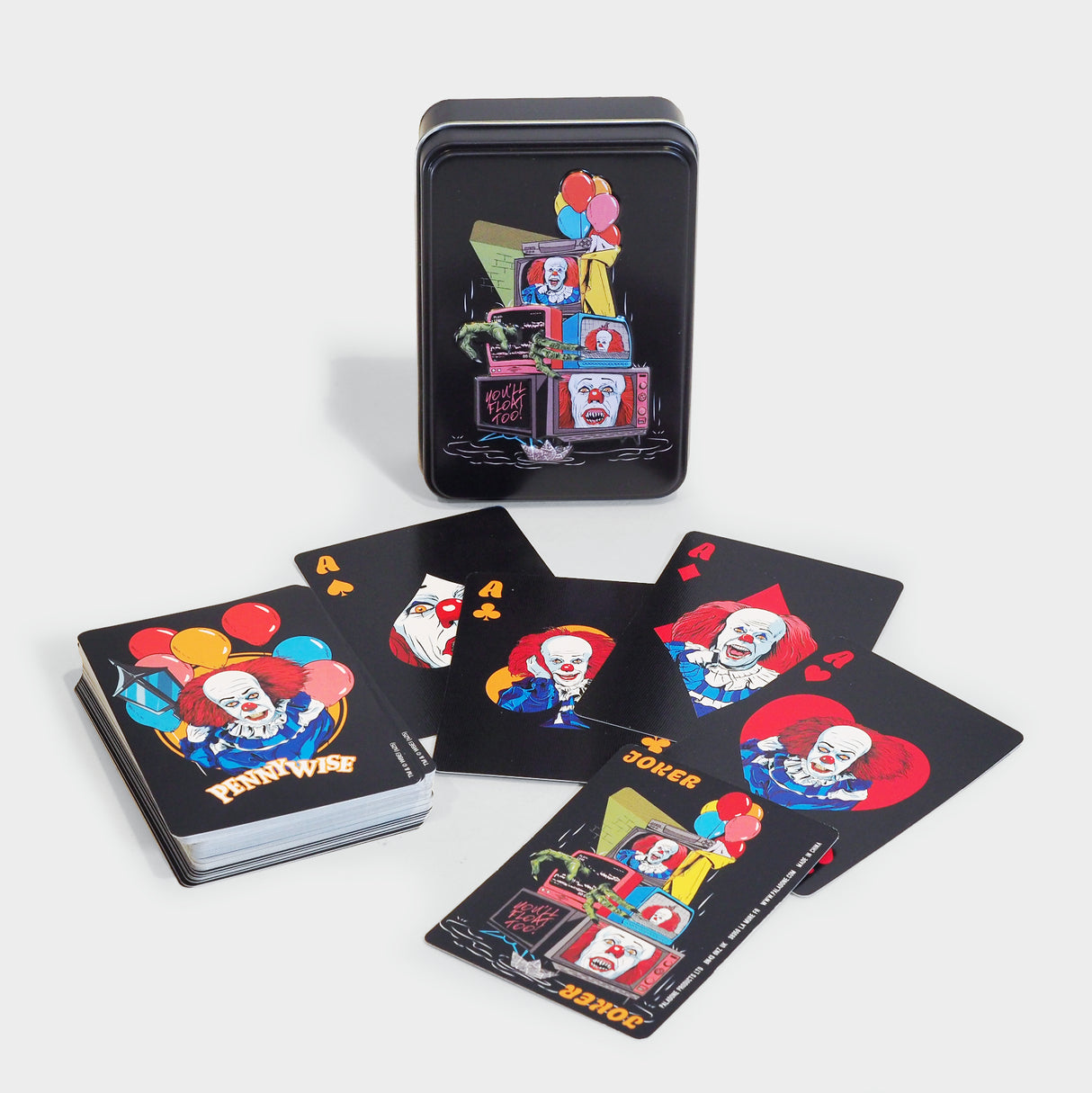 Pennywise Playing Cards in a Tin
