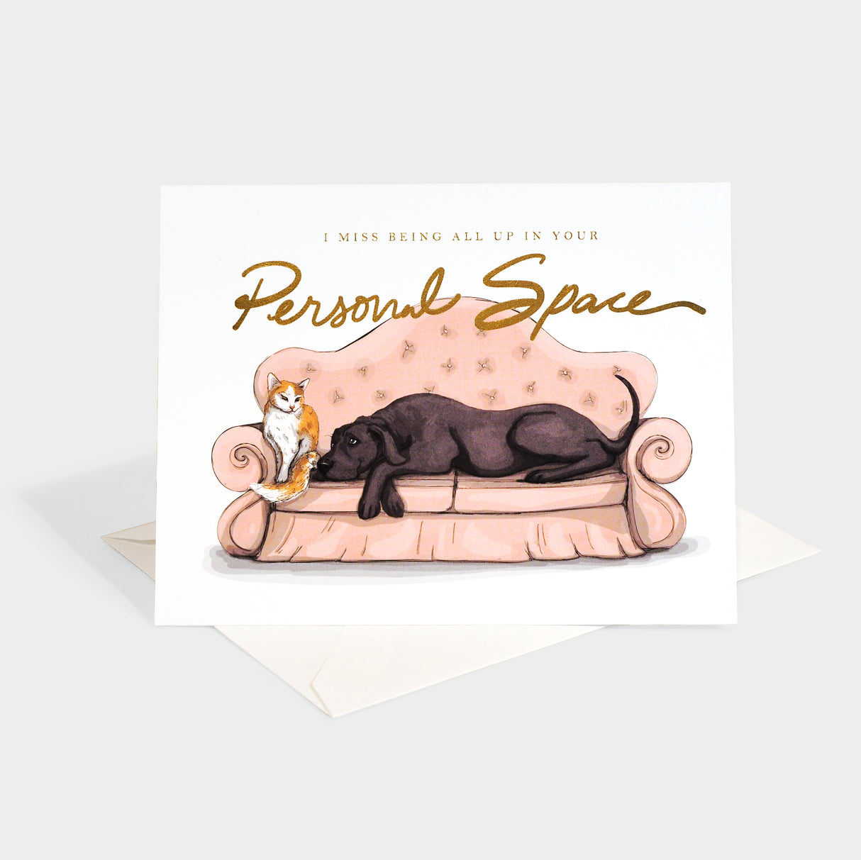 Personal Space Greeting Card