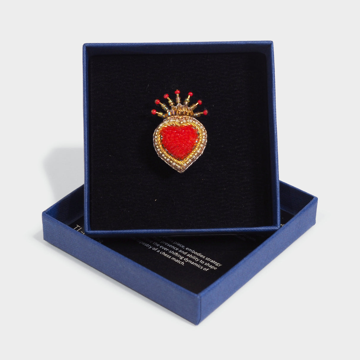Queen of Hearts Brooch Pin
