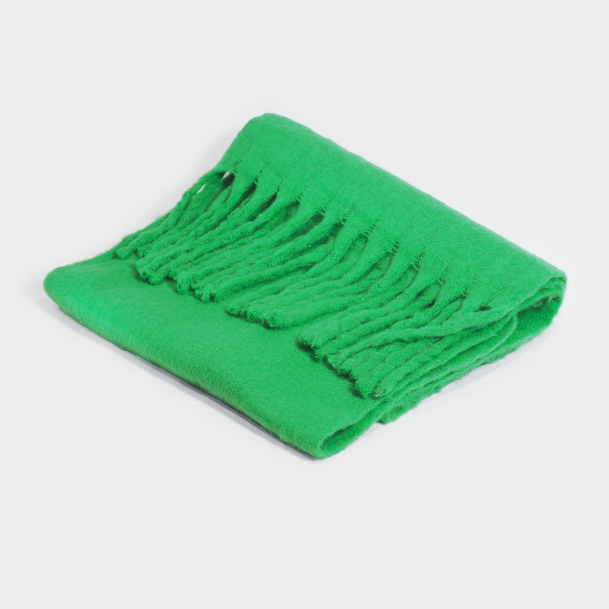 Solid Color Tassel Shawl Knit Scarf