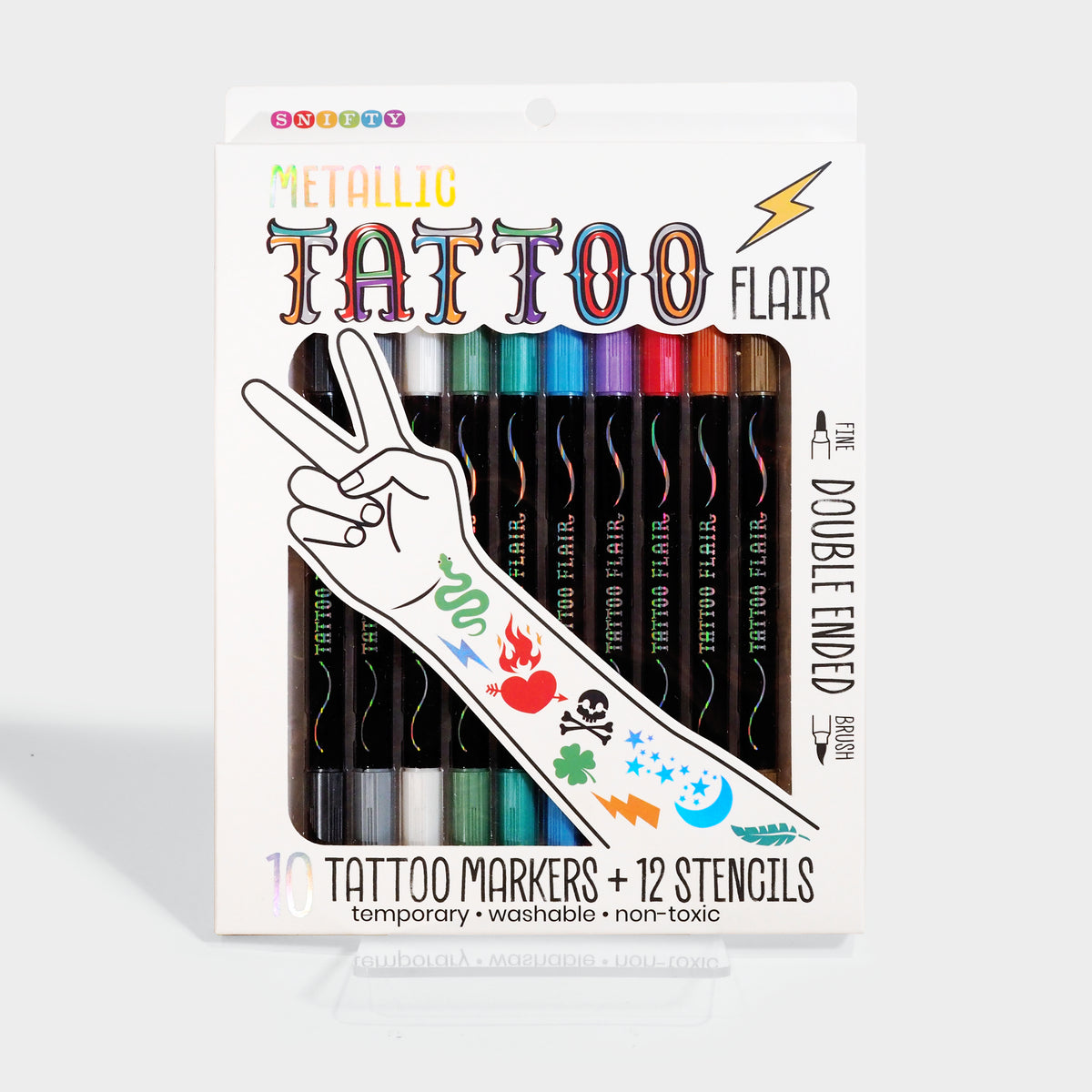 Tattoo Flair Markers & Stencils Set