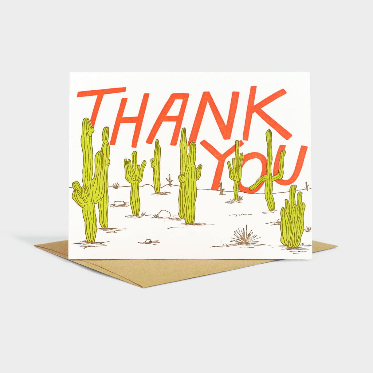 Thank You Cacti Greeting Card