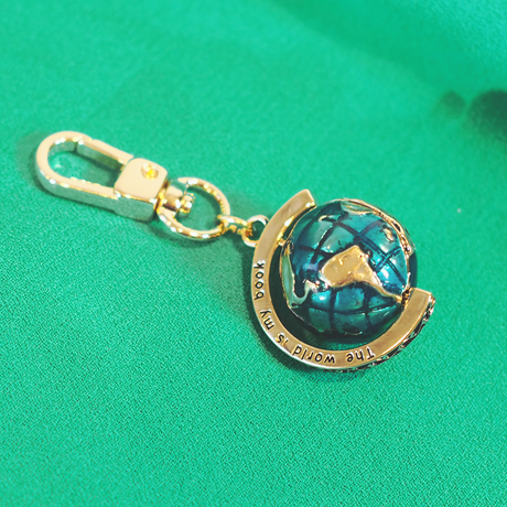 The World Is My Book Keyring