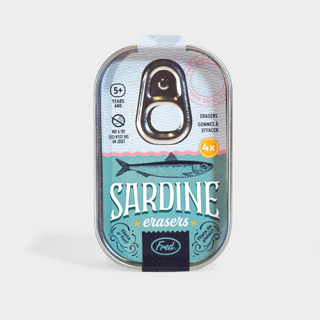 Tin of Sardine Erasers