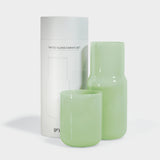 Tinted Glass Carafe in Jade