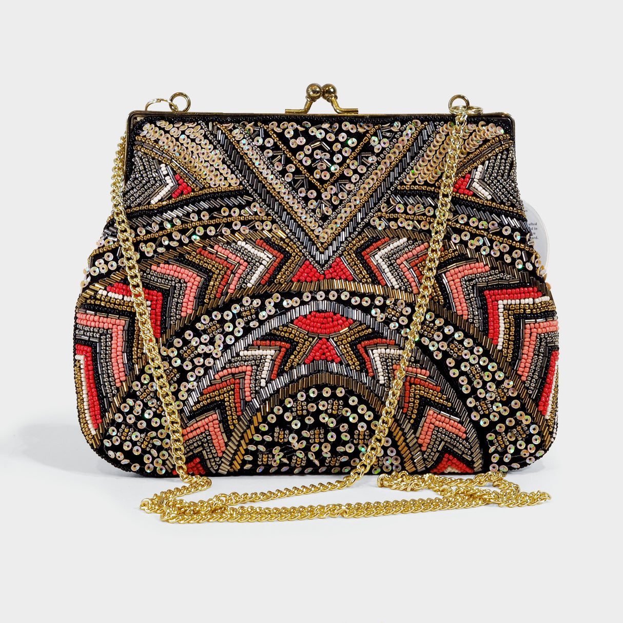 Vintage Sequins Beaded Clutch