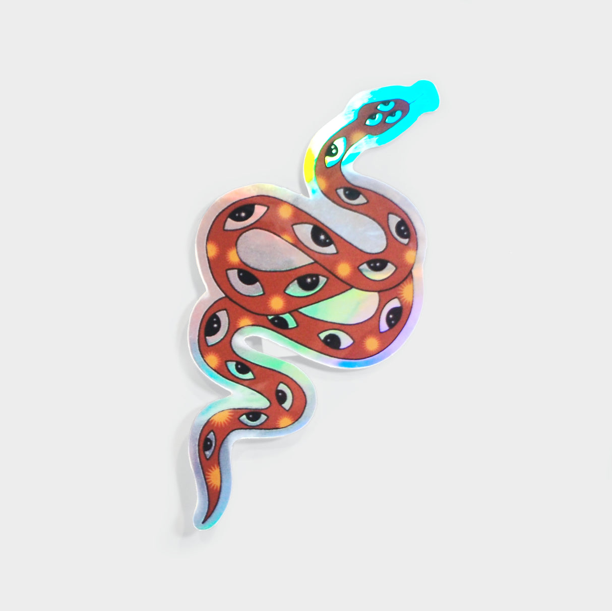 Wise Snake Medicine Holographic Sticker