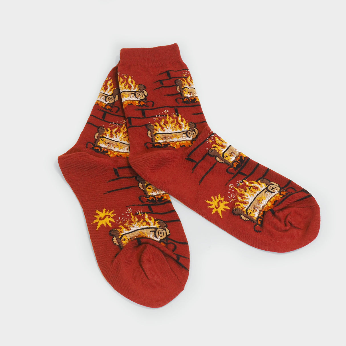 Yule Log Women's Crew Socks