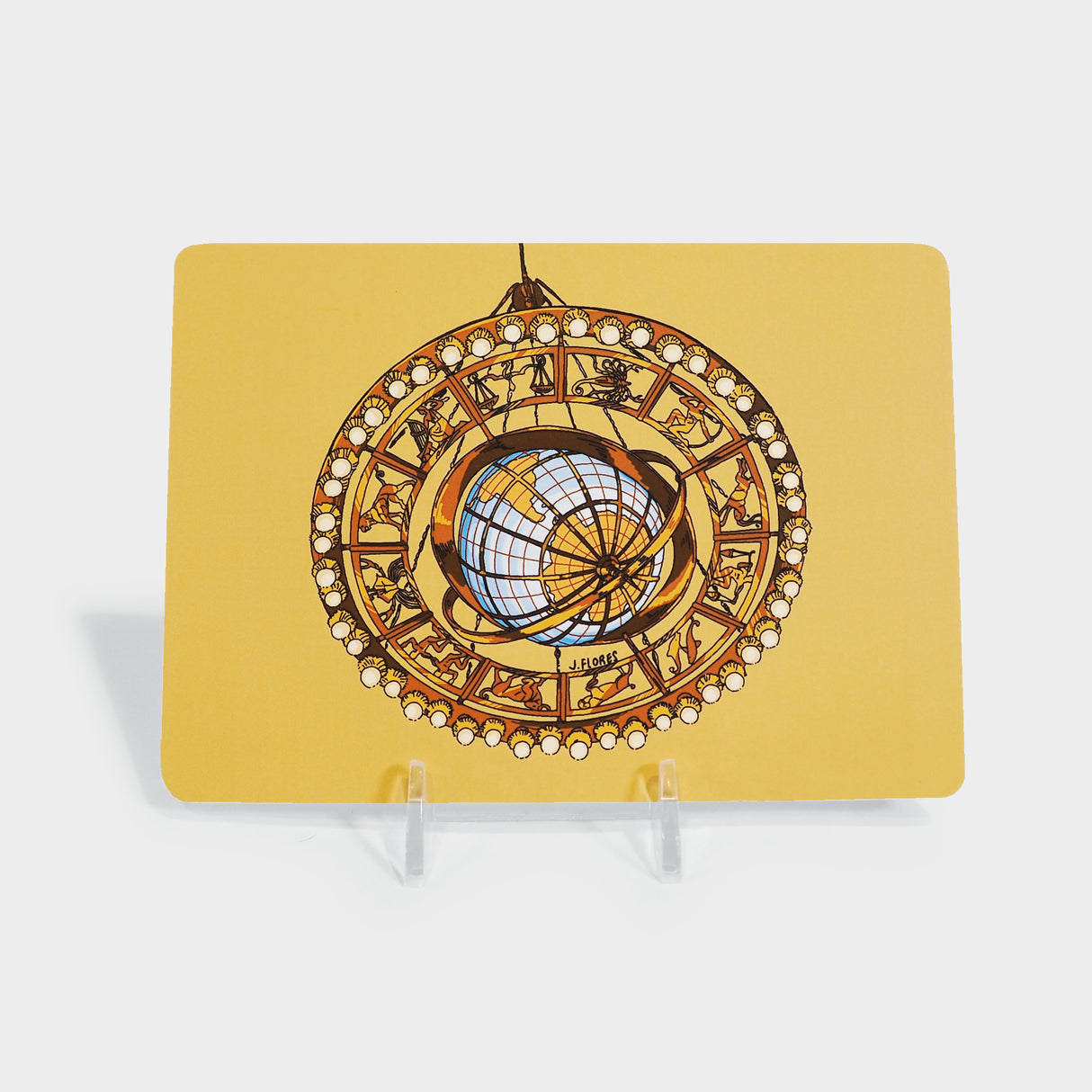 Zodiac Chandelier Illustrated Post Card