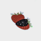 Celestial Strawberry Holographic Sticker