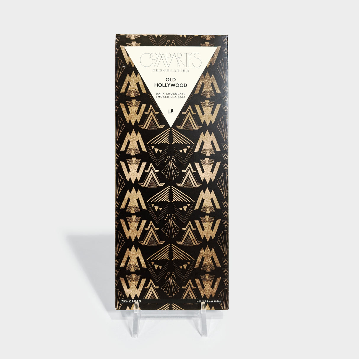 Old Hollywood Smoked Salt Dark Chocolate Bar