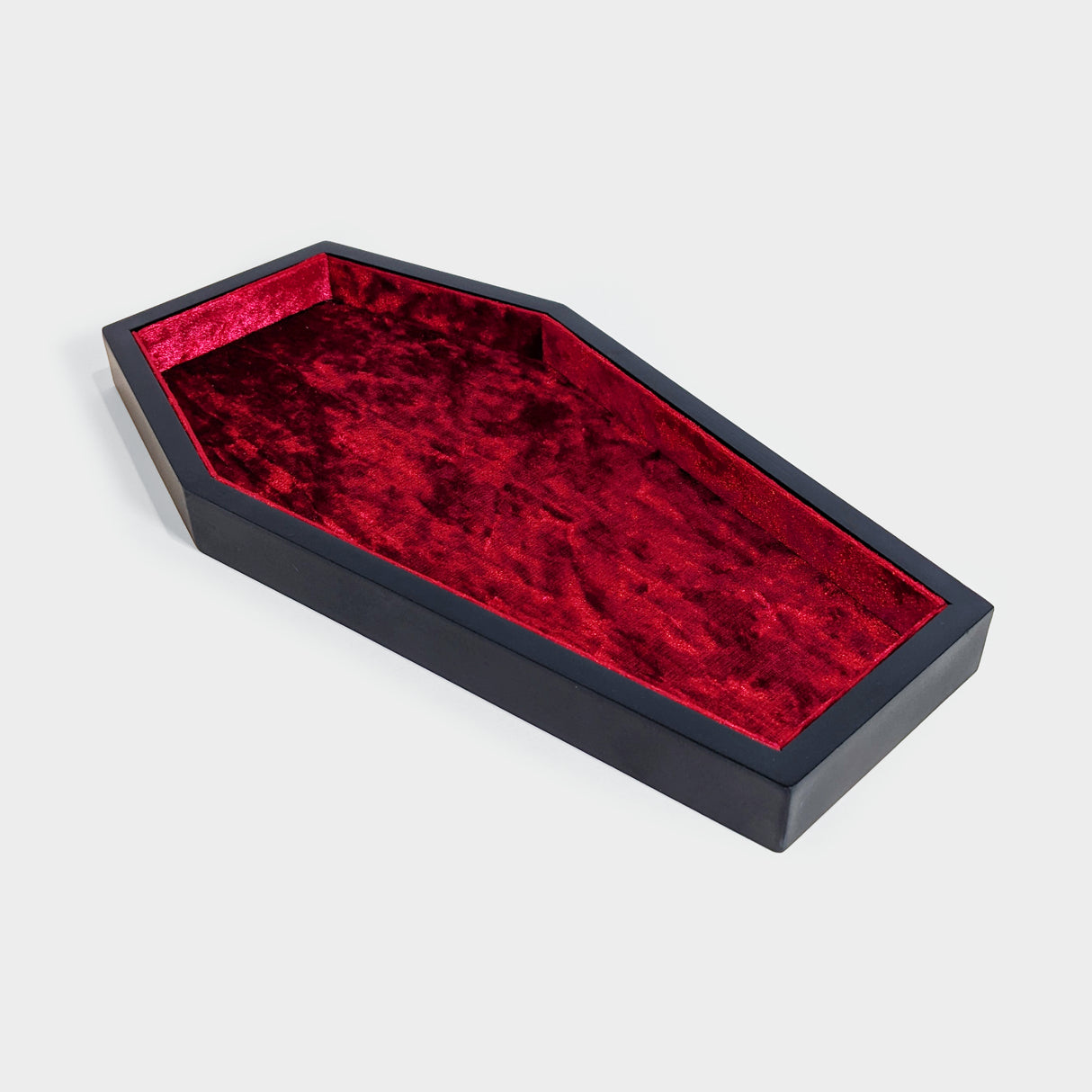 Red Velvet Coffin Trinket Box